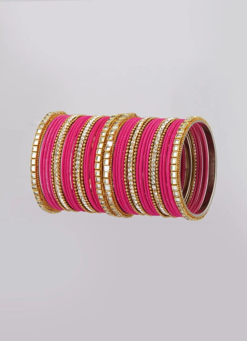 Pink Double Bangle Set - Image 4