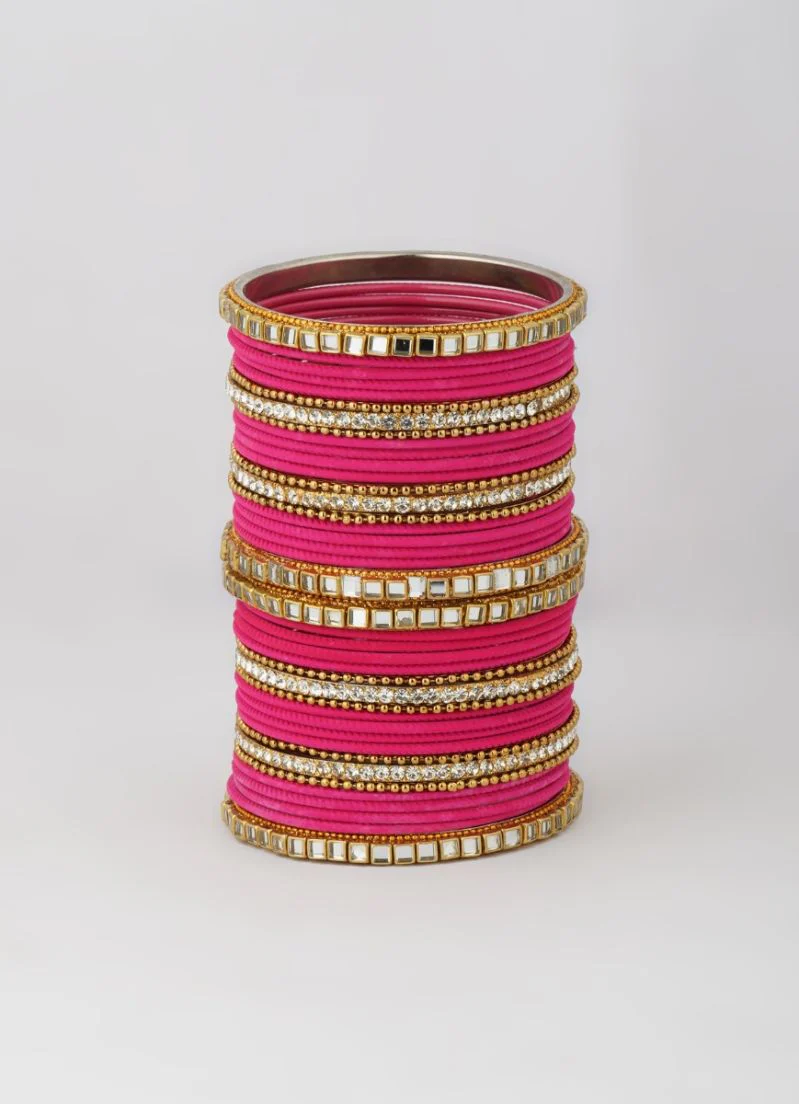Pink Double Bangle Set - Image 5