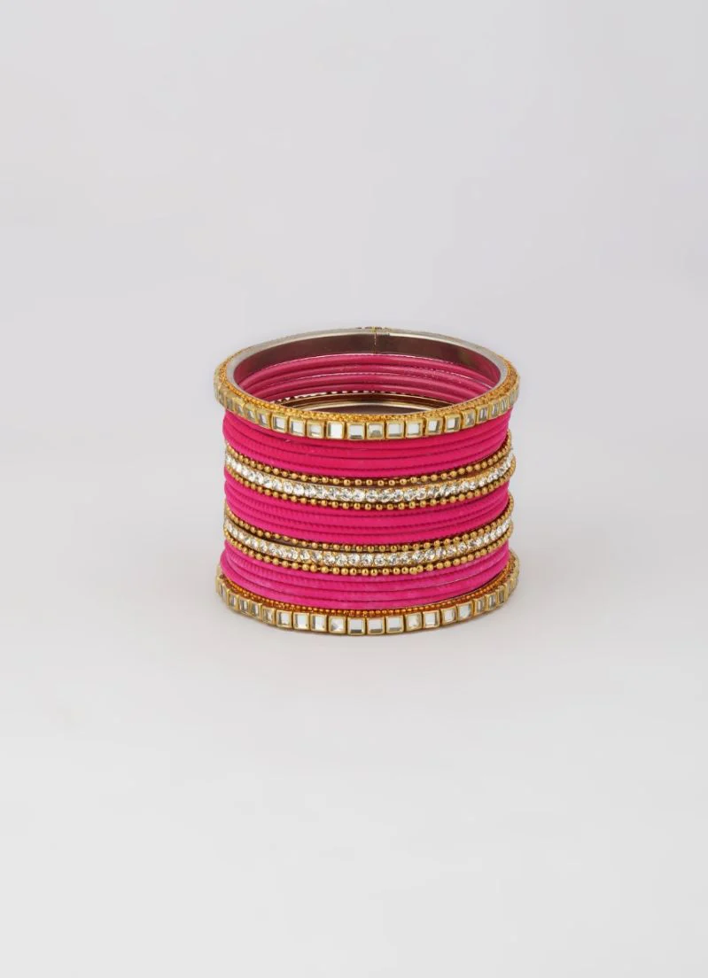 Pink Double Bangle Set - Image 6