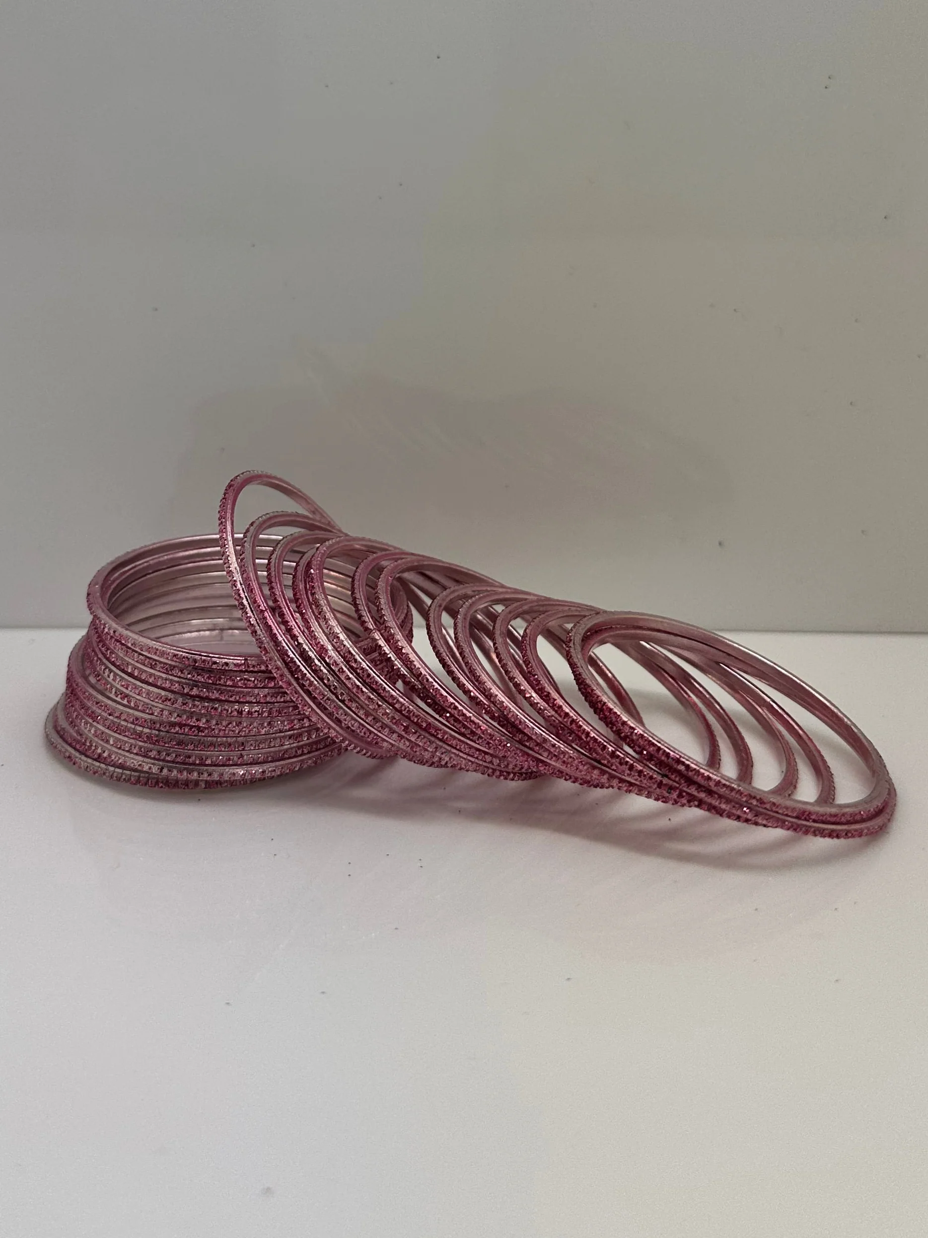 Pink Glitter Bangle Set - Image 2