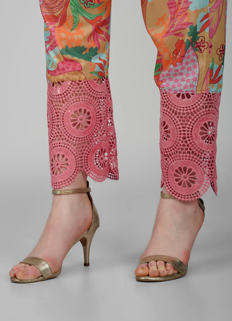 Pink Rayon Shift Style Co-Ord Set - Image 5
