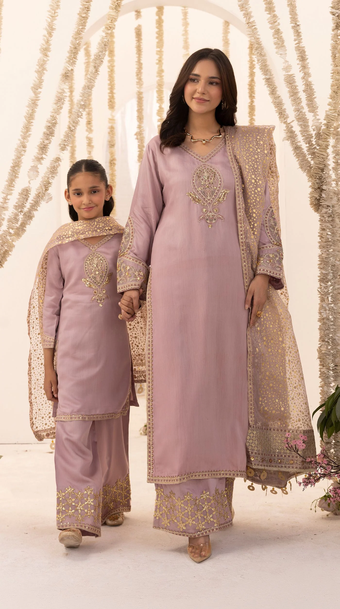 Purple Embroidered Salwar Kameez – Elegant Pakistani Festive Suit - Image 6