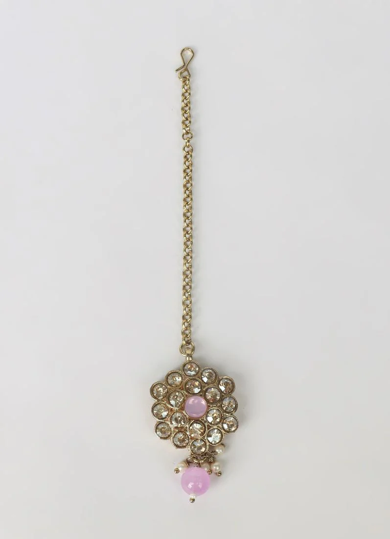 Purple Pearl Heavy Necklace Set - Image 10