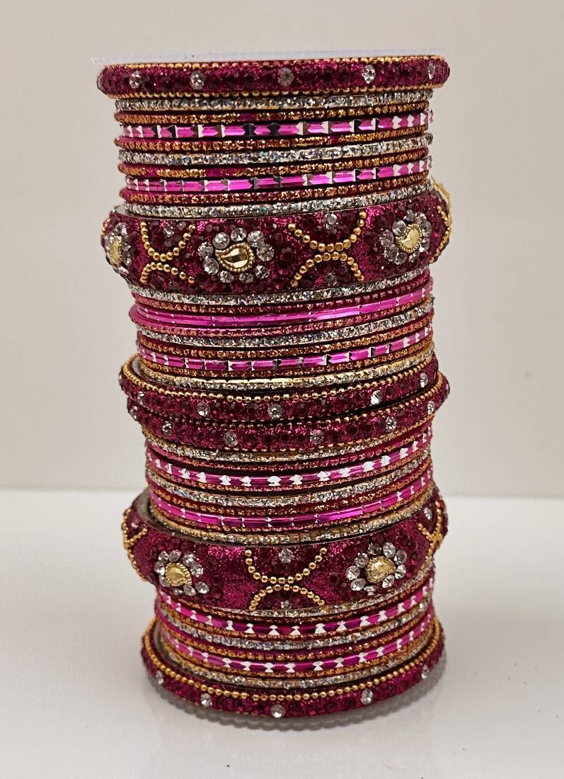 Rani Pink Double Bangle Set - Image 2