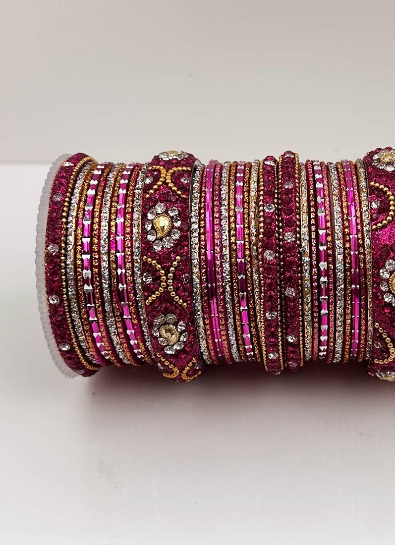 Rani Pink Double Bangle Set - Image 3