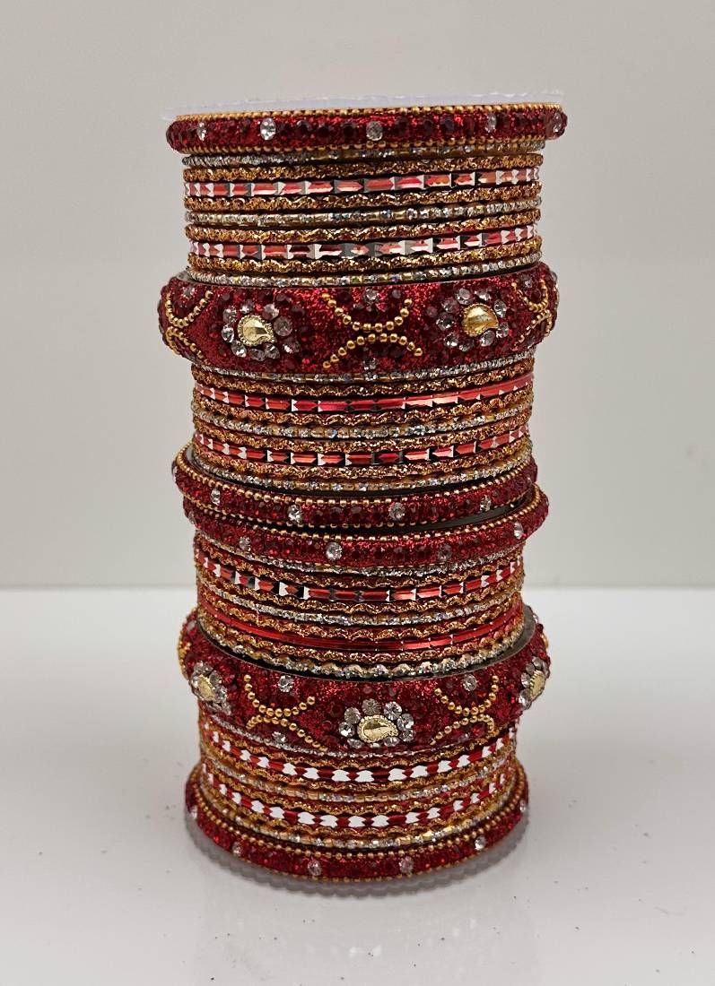 Red Double Bangle Set - Image 2