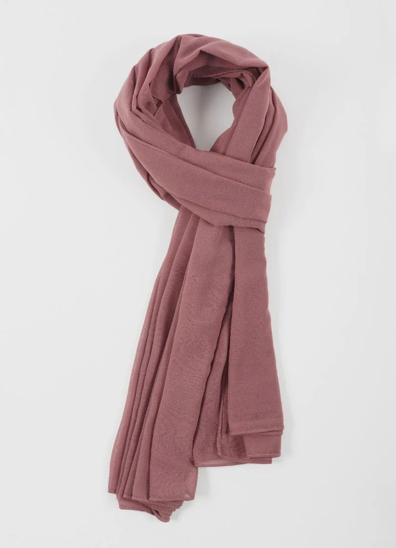 Rose Pink Georgette Soft scarf - Image 2