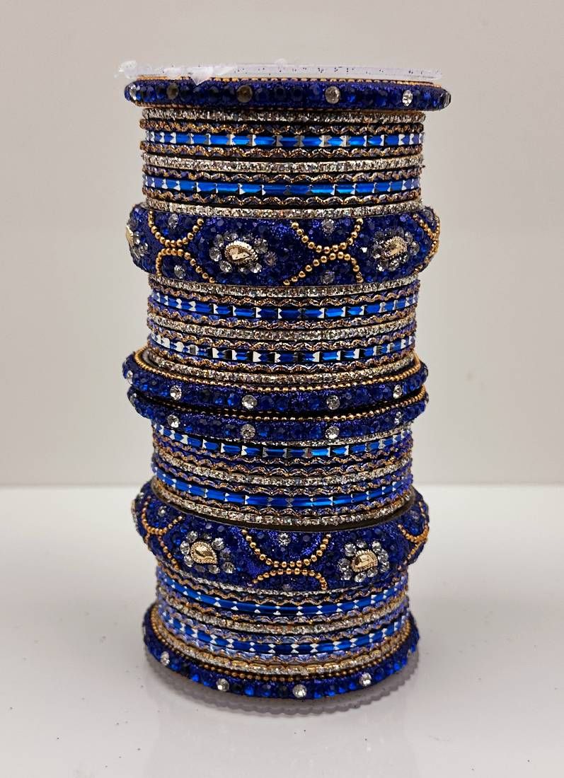 Royal Blue Double Bangle Set - Image 2