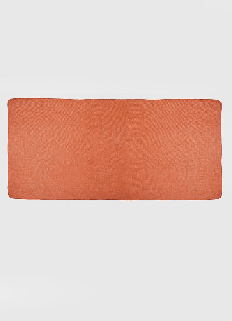 Rust Cotton Crinkled scarf - Image 3