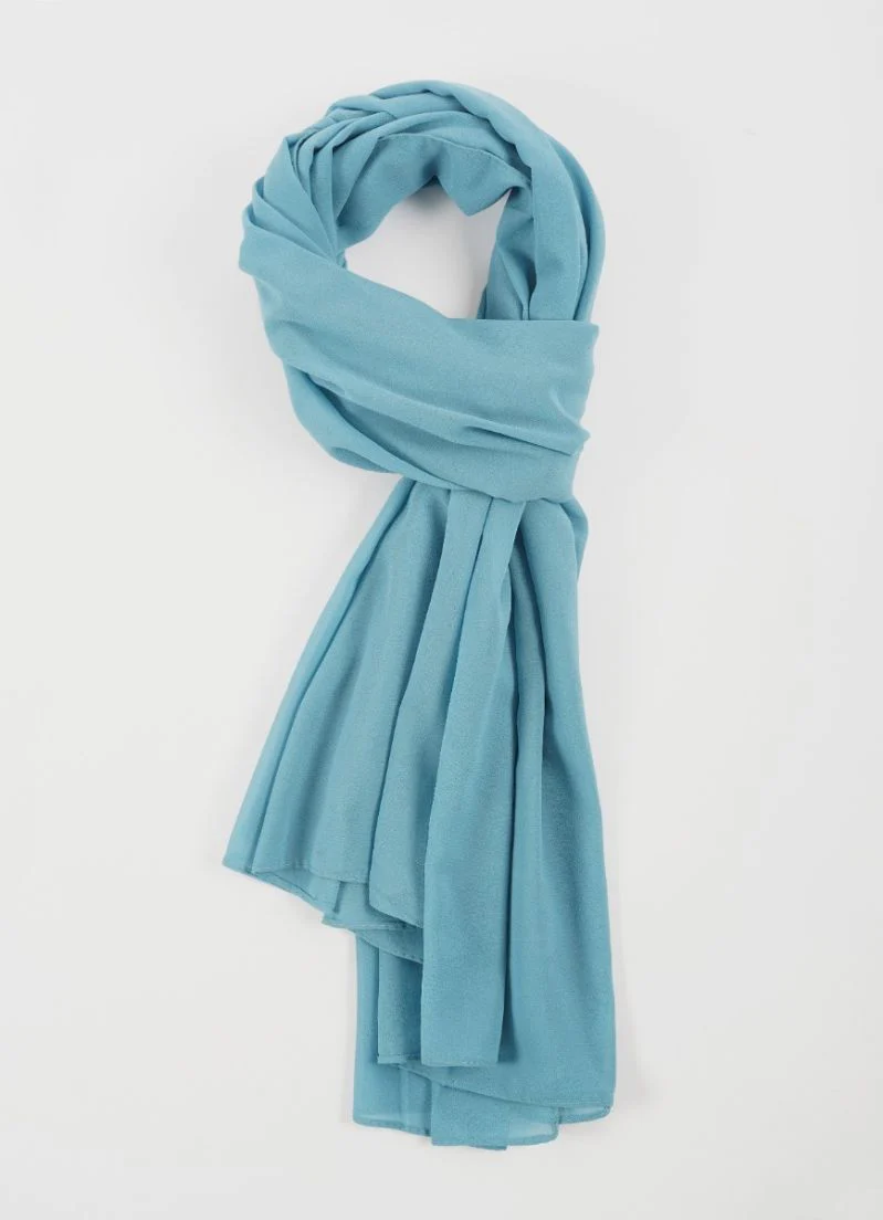 Sea Green Georgette Soft scarf - Image 2
