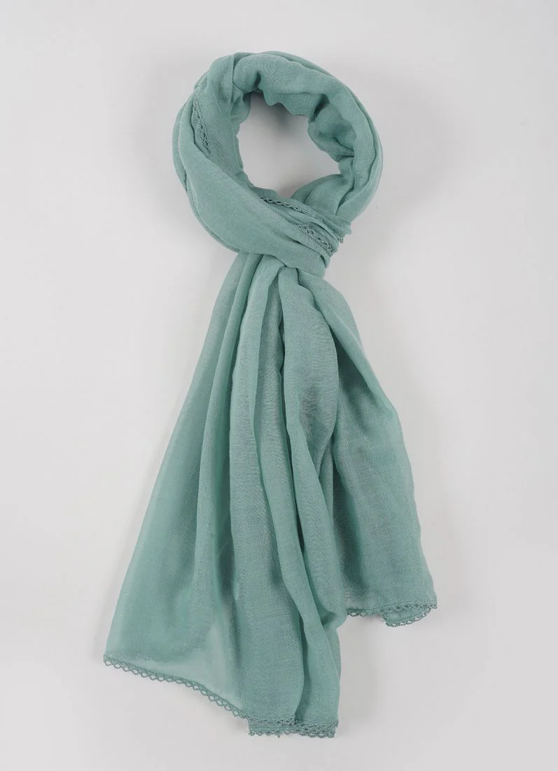 Sea Green Lace scarf - Image 2