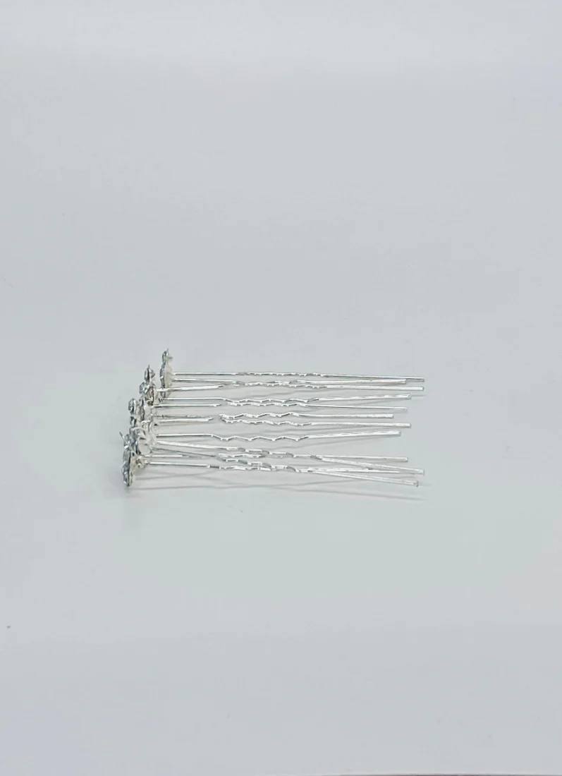 Silver Butterfly Bun Pins - Image 4