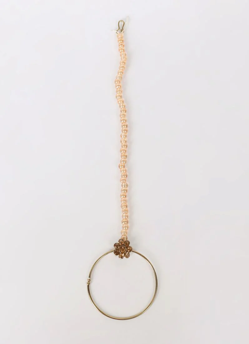 Gold Crystal Stone Bead Necklace Set - Image 8