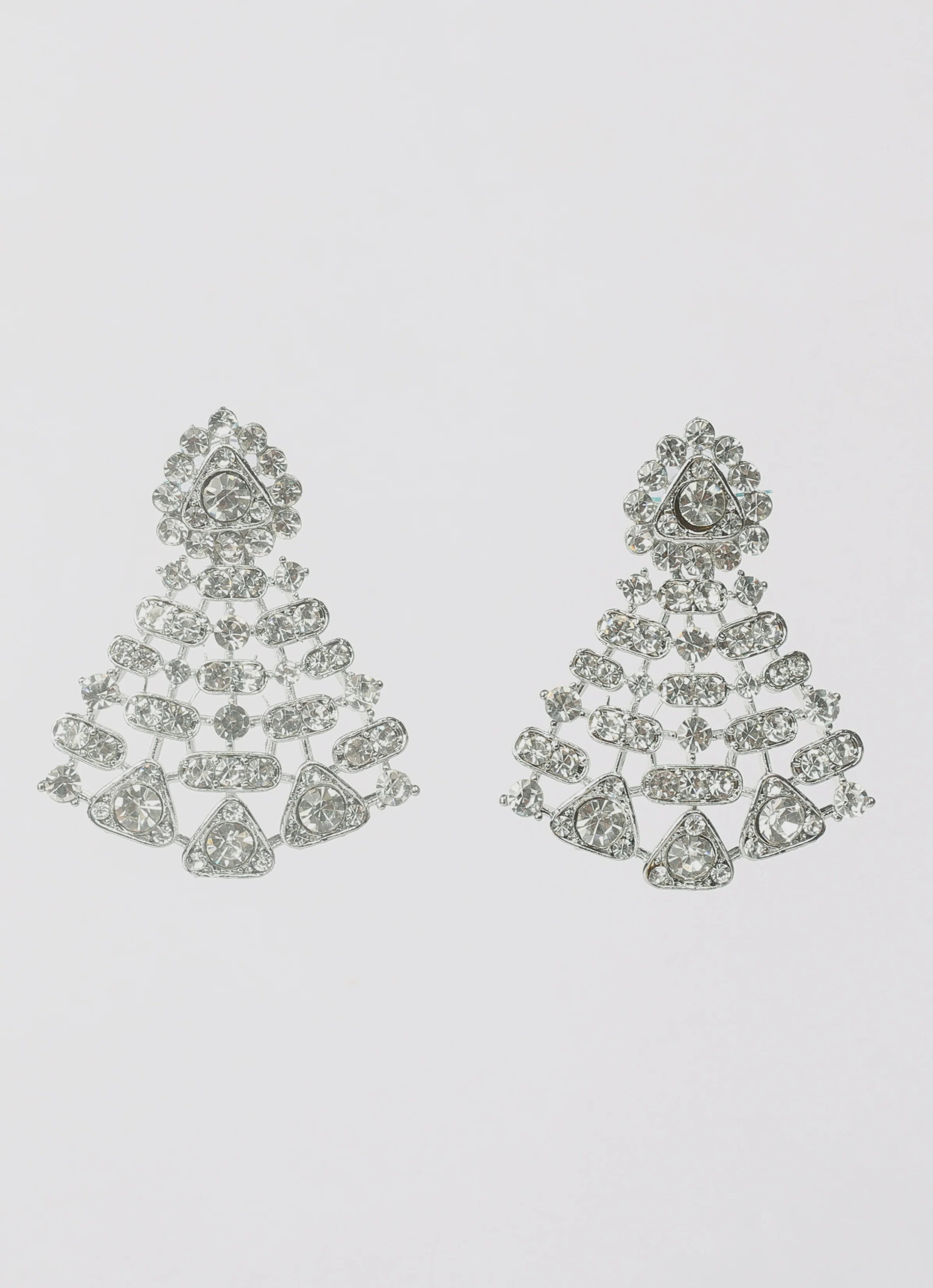 Silver Diamonte Necklace Set - Image 4