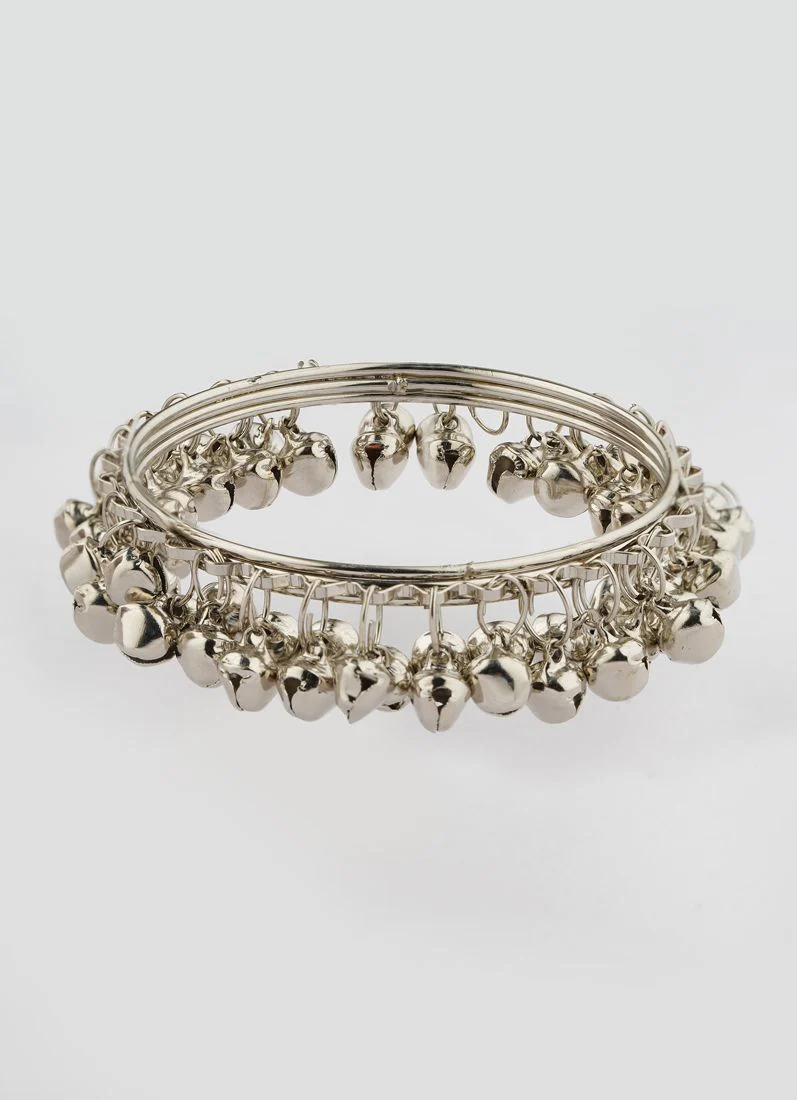 Silver Oxidised Gunguru Bangle Set - Image 2