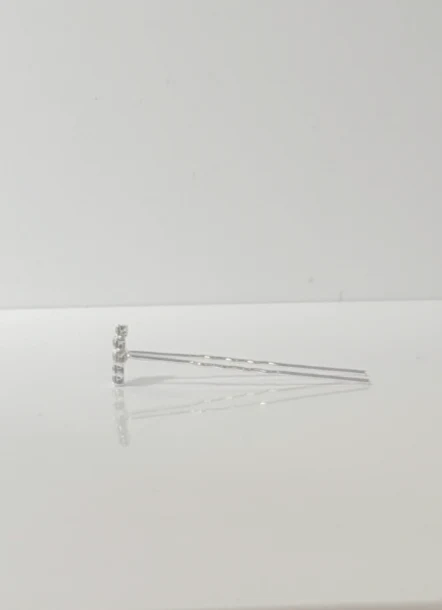Silver Rhombus Diamante Bun Pins - Image 3