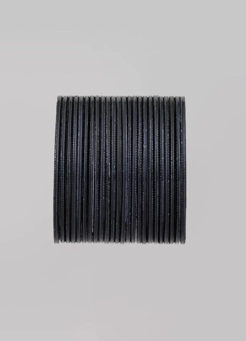 Slim Black Bangle Set - Image 4