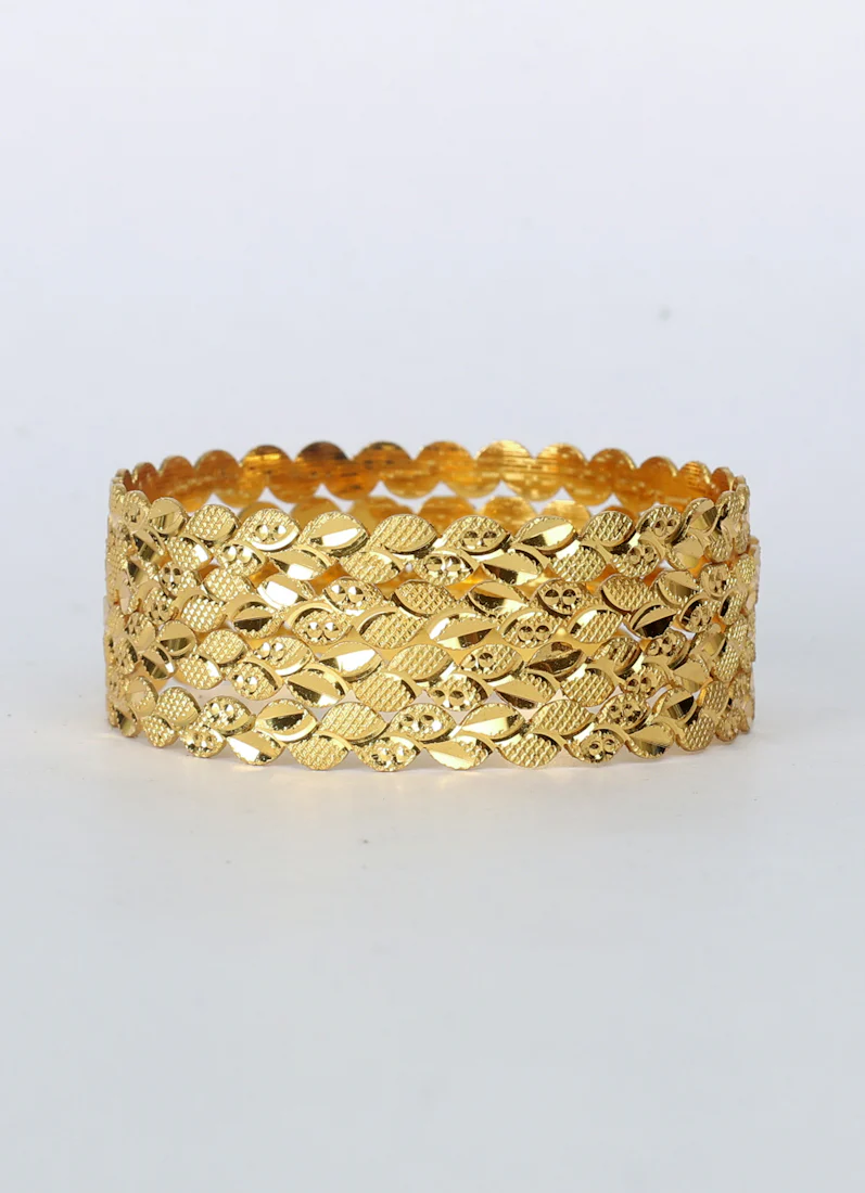 Traditional Gold plated bangle kara Set - Image 2