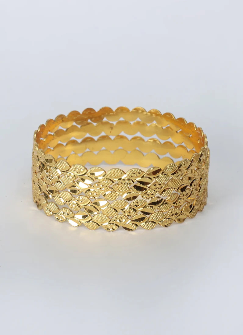 Traditional Gold plated bangle kara Set - Image 3