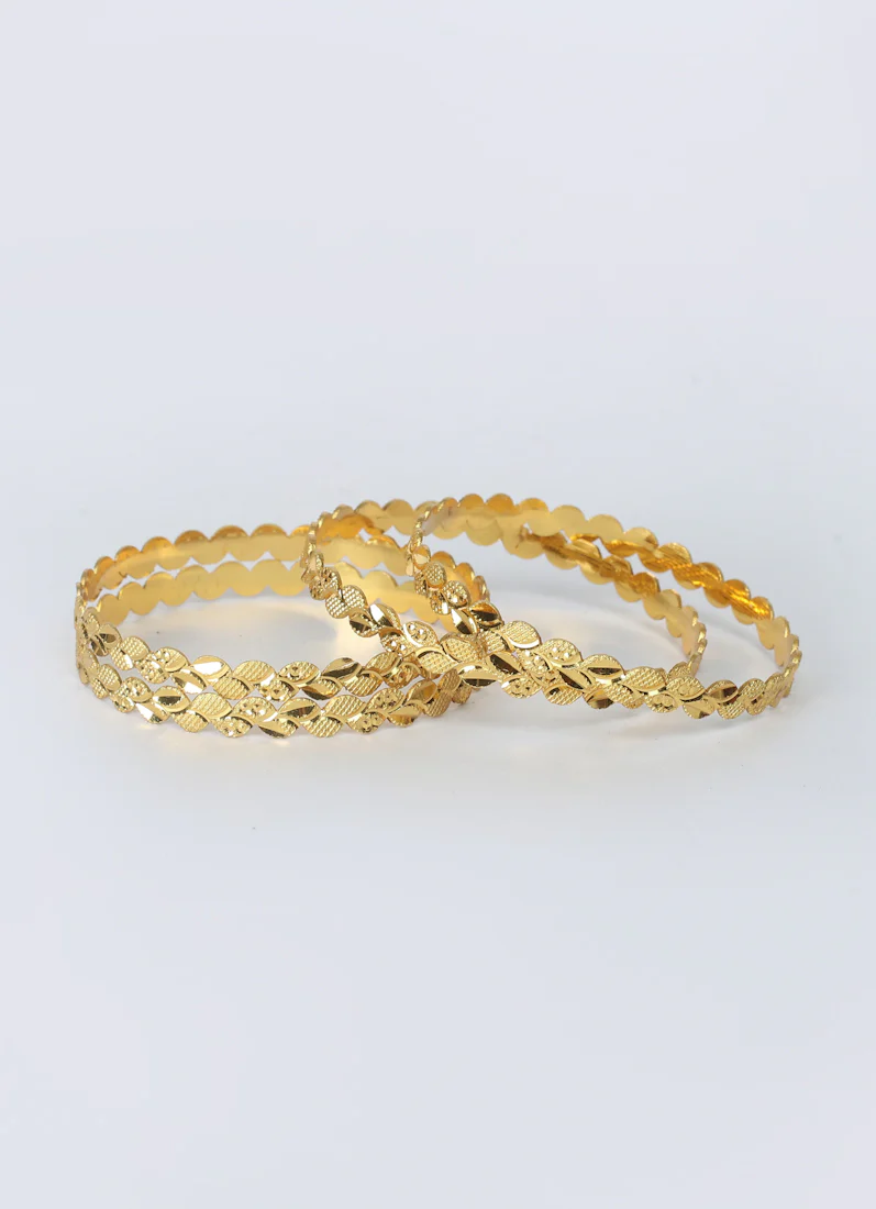 Traditional Gold plated bangle kara Set - Image 4