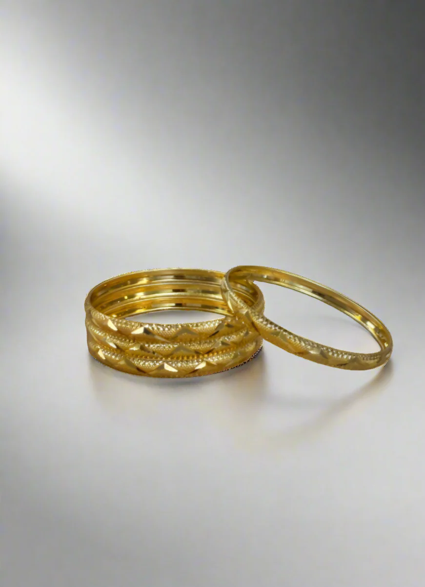 Traditional Gold Plated bangles - Image 3