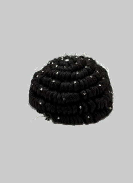 Traditional Stone Design Juda Hair Bun - Image 2