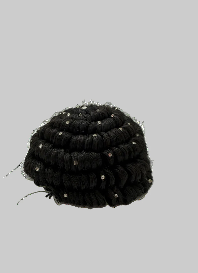 Traditional Stone Design Juda Hair Bun - Image 3