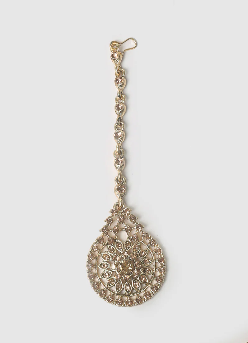 Womens Gold Bead & Stone Delicate Jewellery Set - Image 4