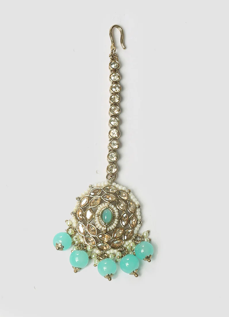 Women’s Light Blue Beads & Aqua Gemstone Jewellery Set - Image 5