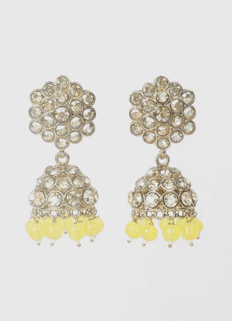 Yellow Pearl Heavy Necklace Set - Image 3
