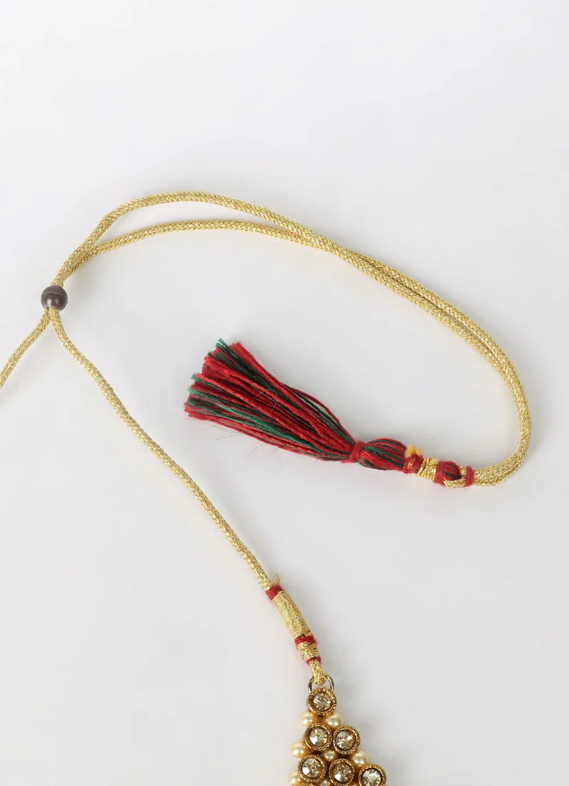 Yellow Pearl Heavy Necklace Set - Image 6