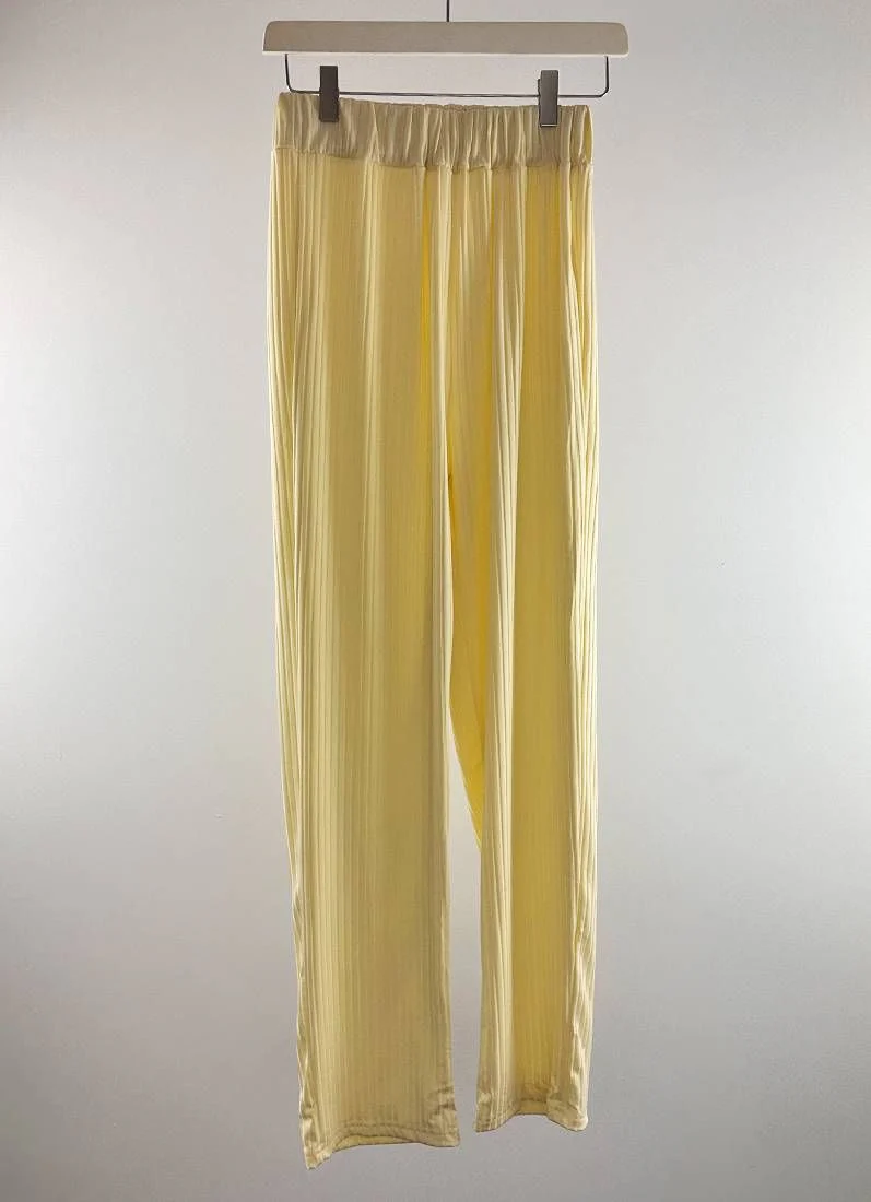 Yellow Top Trouser Belt Co-ord Set - Image 3